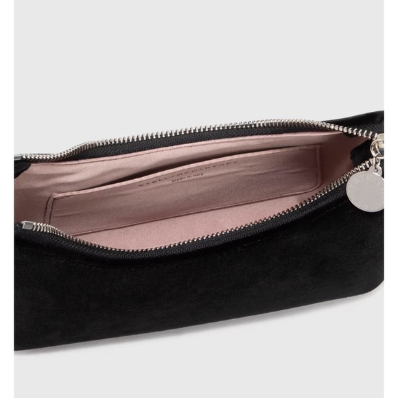 ❌SOLD❌Stella McCartney Falabella Velvet Zip Mini Shoulder Bag Black New With Tag - Picture 6 of 16